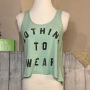 Fifth Sun sz M Mint Green Crop Tank Top